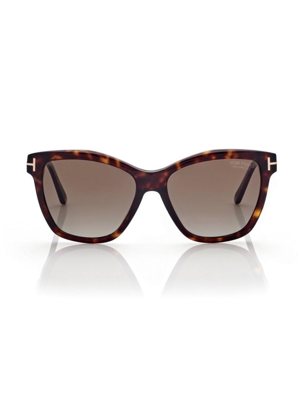 Tom Ford Women’s Tortoiseshell Cat Eye Sunglasses - Brown Lenses - Picture 2 of 4
